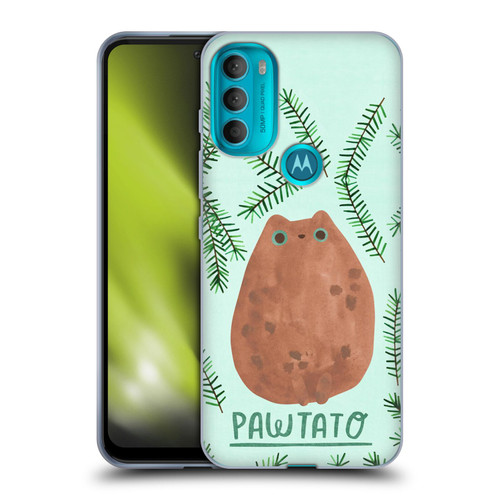 Planet Cat Puns Pawtato Soft Gel Case for Motorola Moto G71 5G