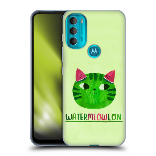 Planet Cat Puns Watermeowlon Soft Gel Case for Motorola Moto G71 5G