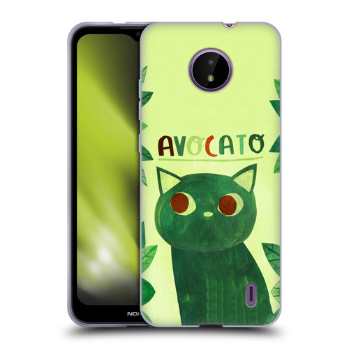 Planet Cat Puns Avocato Soft Gel Case for Nokia C10 / C20