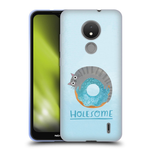 Planet Cat Puns Holesome Soft Gel Case for Nokia C21