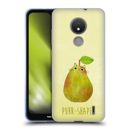 Planet Cat Puns Purr-shaped Soft Gel Case for Nokia C21