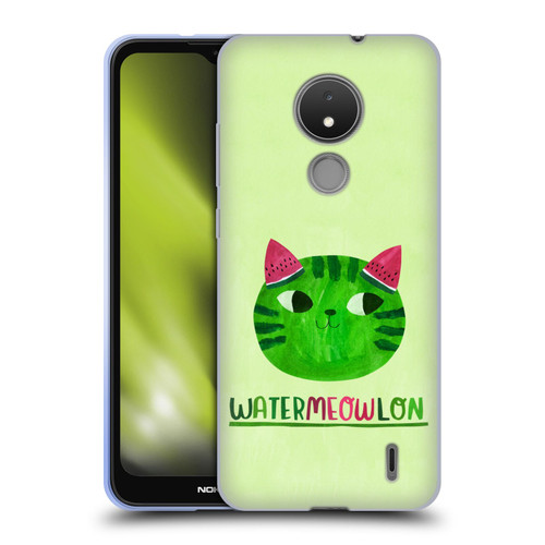 Planet Cat Puns Watermeowlon Soft Gel Case for Nokia C21