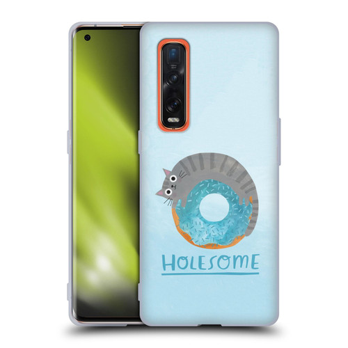 Planet Cat Puns Holesome Soft Gel Case for OPPO Find X2 Pro 5G