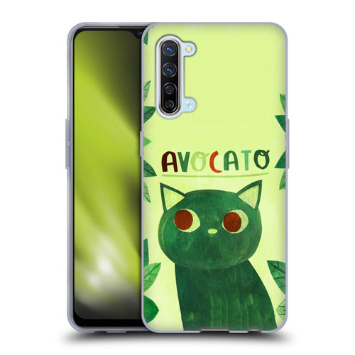 Planet Cat Puns Avocato Soft Gel Case for OPPO Find X2 Lite 5G