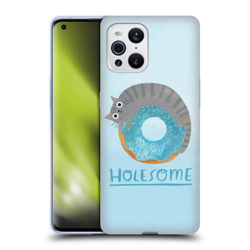 Planet Cat Puns Holesome Soft Gel Case for OPPO Find X3 / Pro