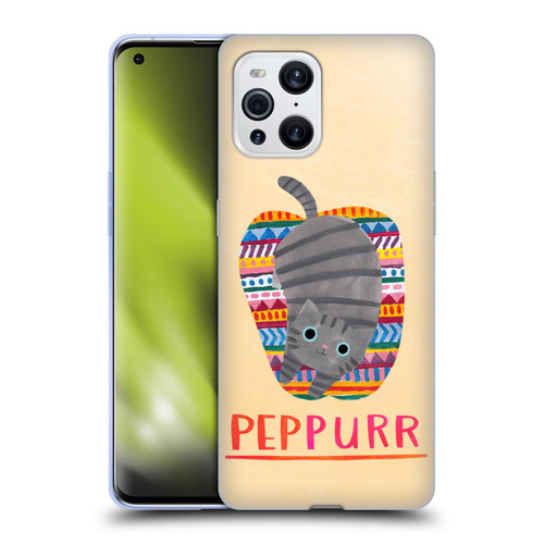 Planet Cat Puns Peppur Soft Gel Case for OPPO Find X3 / Pro