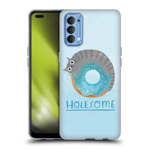 Planet Cat Puns Holesome Soft Gel Case for OPPO Reno 4 5G