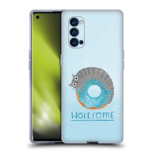 Planet Cat Puns Holesome Soft Gel Case for OPPO Reno 4 Pro 5G