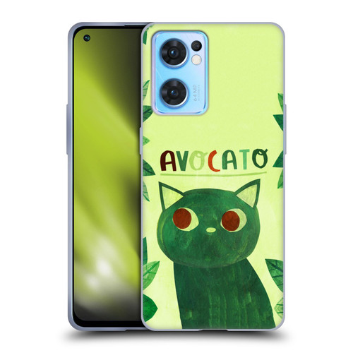 Planet Cat Puns Avocato Soft Gel Case for OPPO Reno7 5G / Find X5 Lite