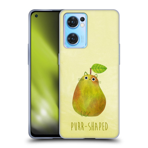 Planet Cat Puns Purr-shaped Soft Gel Case for OPPO Reno7 5G / Find X5 Lite