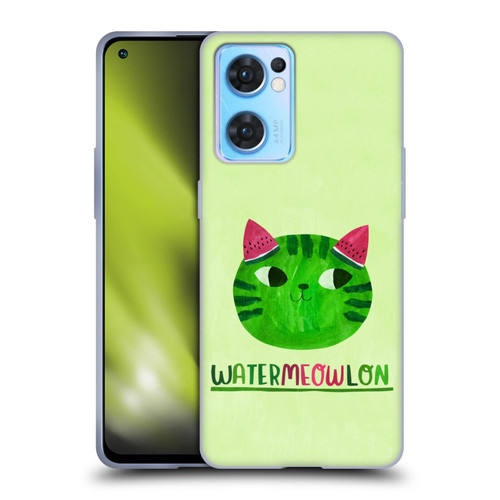 Planet Cat Puns Watermeowlon Soft Gel Case for OPPO Reno7 5G / Find X5 Lite