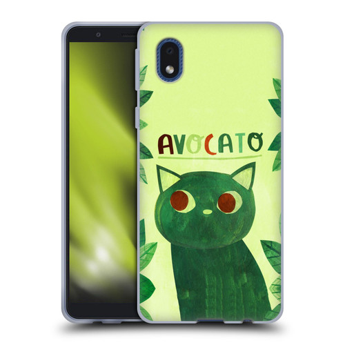 Planet Cat Puns Avocato Soft Gel Case for Samsung Galaxy A01 Core (2020)