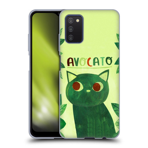 Planet Cat Puns Avocato Soft Gel Case for Samsung Galaxy A03s (2021)