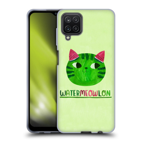 Planet Cat Puns Watermeowlon Soft Gel Case for Samsung Galaxy A12 (2020)