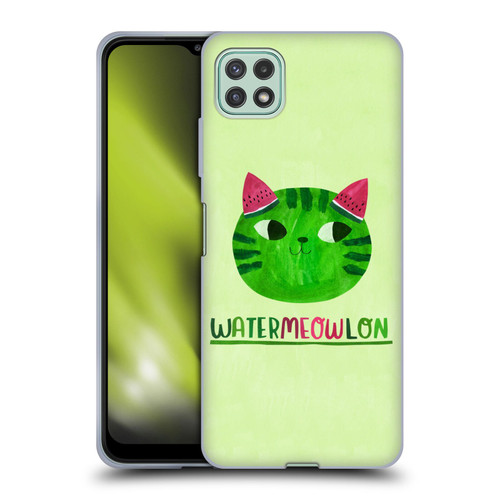 Planet Cat Puns Watermeowlon Soft Gel Case for Samsung Galaxy A22 5G / F42 5G (2021)