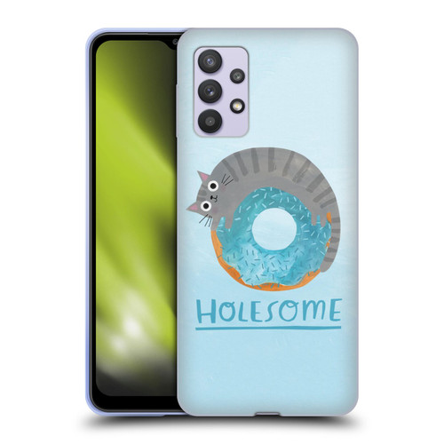 Planet Cat Puns Holesome Soft Gel Case for Samsung Galaxy A32 5G / M32 5G (2021)