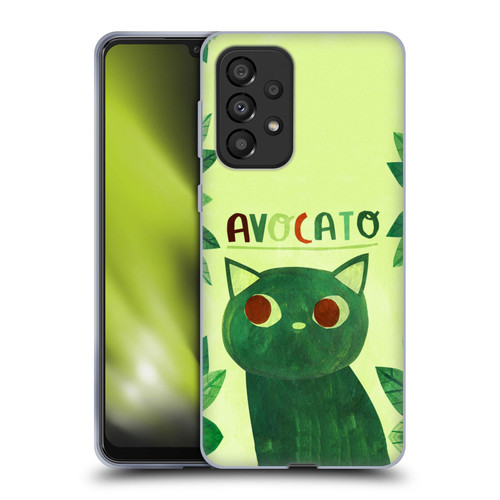 Planet Cat Puns Avocato Soft Gel Case for Samsung Galaxy A33 5G (2022)
