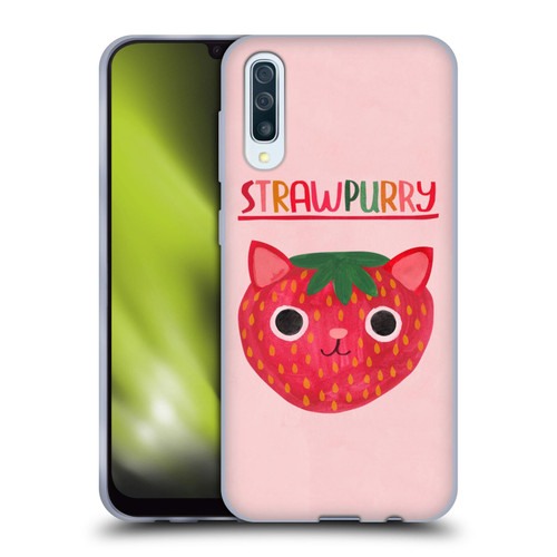 Planet Cat Puns Strawpurry Soft Gel Case for Samsung Galaxy A50/A30s (2019)