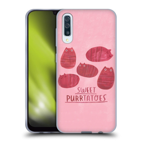 Planet Cat Puns Sweet Purrtatoes Soft Gel Case for Samsung Galaxy A50/A30s (2019)