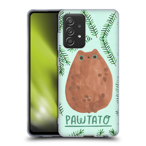 Planet Cat Puns Pawtato Soft Gel Case for Samsung Galaxy A52 / A52s / 5G (2021)
