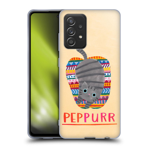 Planet Cat Puns Peppur Soft Gel Case for Samsung Galaxy A52 / A52s / 5G (2021)
