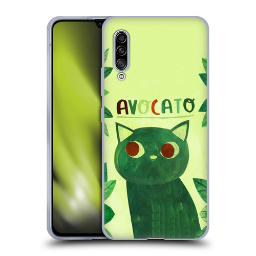 Planet Cat Puns Avocato Soft Gel Case for Samsung Galaxy A90 5G (2019)