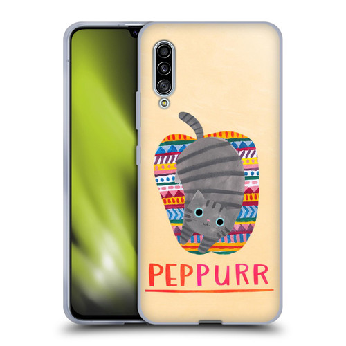 Planet Cat Puns Peppur Soft Gel Case for Samsung Galaxy A90 5G (2019)