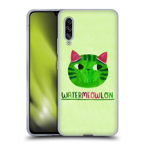 Planet Cat Puns Watermeowlon Soft Gel Case for Samsung Galaxy A90 5G (2019)