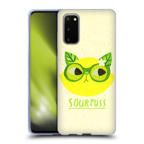 Planet Cat Puns Sour Puss Soft Gel Case for Samsung Galaxy S20 / S20 5G