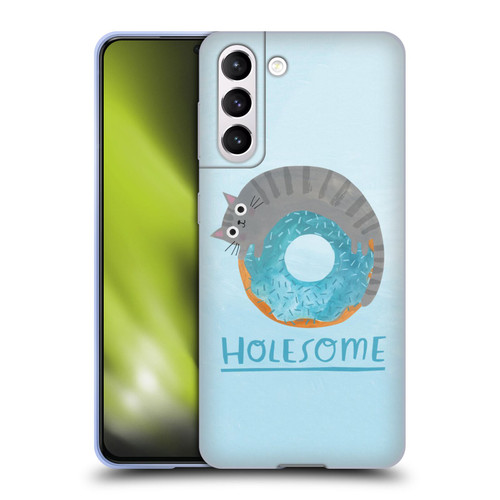 Planet Cat Puns Holesome Soft Gel Case for Samsung Galaxy S21 5G
