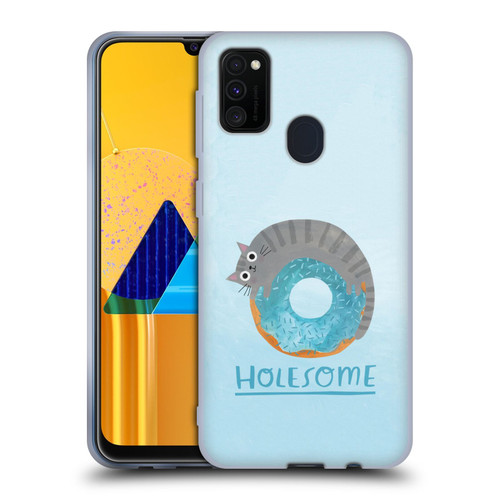 Planet Cat Puns Holesome Soft Gel Case for Samsung Galaxy M30s (2019)/M21 (2020)