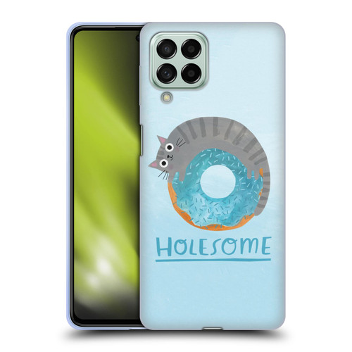Planet Cat Puns Holesome Soft Gel Case for Samsung Galaxy M53 (2022)