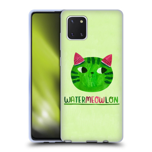 Planet Cat Puns Watermeowlon Soft Gel Case for Samsung Galaxy Note10 Lite