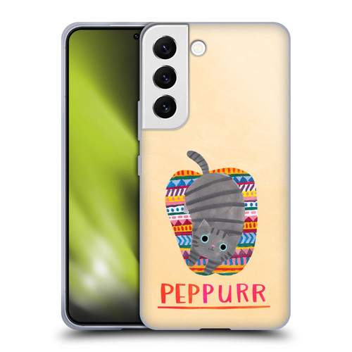 Planet Cat Puns Peppur Soft Gel Case for Samsung Galaxy S22 5G