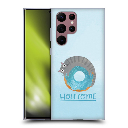 Planet Cat Puns Holesome Soft Gel Case for Samsung Galaxy S22 Ultra 5G