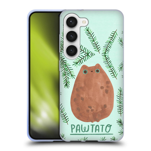 Planet Cat Puns Pawtato Soft Gel Case for Samsung Galaxy S23 5G