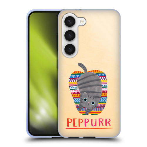 Planet Cat Puns Peppur Soft Gel Case for Samsung Galaxy S23 5G