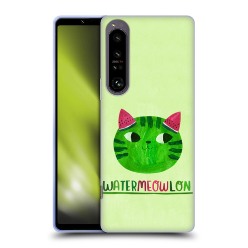 Planet Cat Puns Watermeowlon Soft Gel Case for Sony Xperia 1 IV
