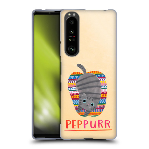 Planet Cat Puns Peppur Soft Gel Case for Sony Xperia 1 III