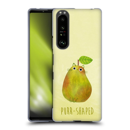 Planet Cat Puns Purr-shaped Soft Gel Case for Sony Xperia 1 III