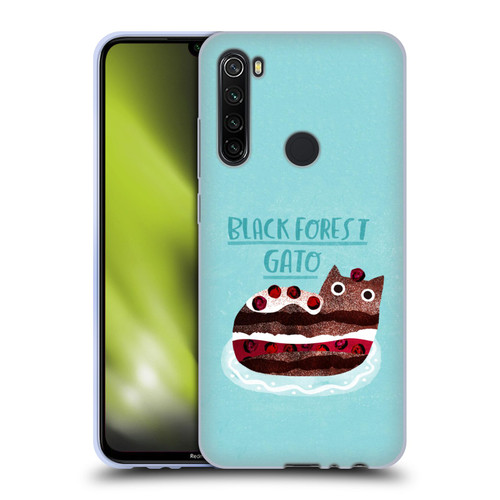 Planet Cat Puns Black Forest Gato Soft Gel Case for Xiaomi Redmi Note 8T
