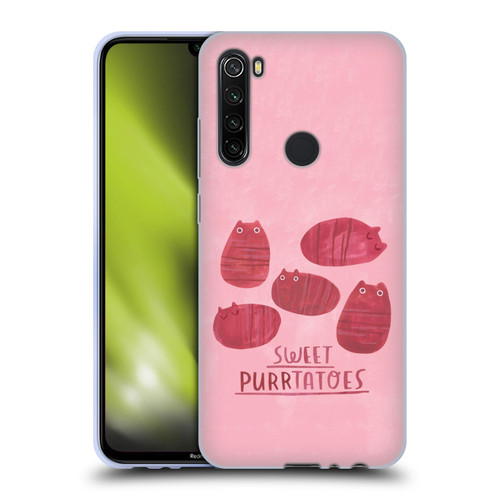 Planet Cat Puns Sweet Purrtatoes Soft Gel Case for Xiaomi Redmi Note 8T