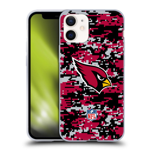 NFL Arizona Cardinals Graphics Digital Camouflage Soft Gel Case for Apple iPhone 12 Mini