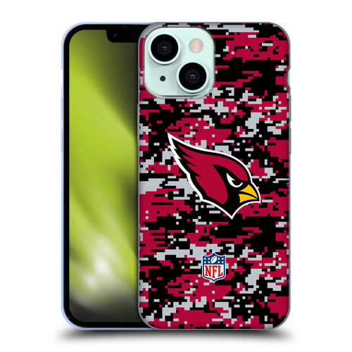 NFL Arizona Cardinals Graphics Digital Camouflage Soft Gel Case for Apple iPhone 13 Mini