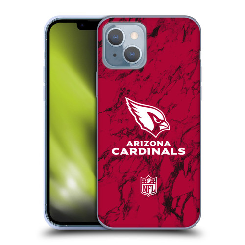 NFL Arizona Cardinals Graphics Coloured Marble Soft Gel Case for Apple iPhone 14