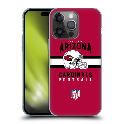 NFL Arizona Cardinals Graphics Helmet Typography Soft Gel Case for Apple iPhone 14 Pro