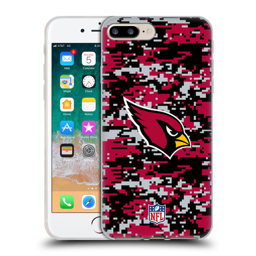 NFL Arizona Cardinals Graphics Digital Camouflage Soft Gel Case for Apple iPhone 7 Plus / iPhone 8 Plus