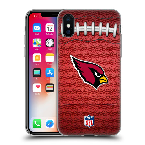 NFL Arizona Cardinals Graphics Football Soft Gel Case for Apple iPhone X / iPhone XS