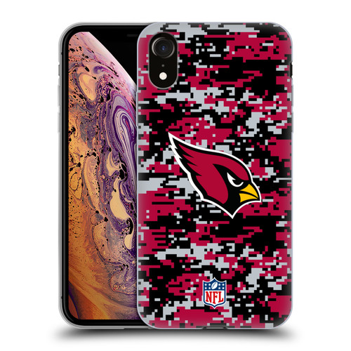 NFL Arizona Cardinals Graphics Digital Camouflage Soft Gel Case for Apple iPhone XR