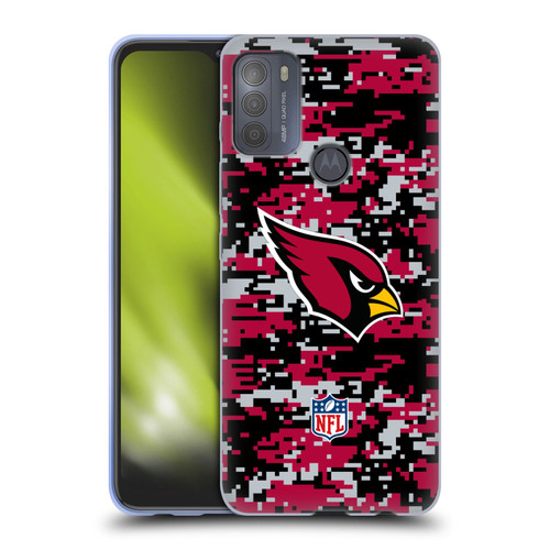NFL Arizona Cardinals Graphics Digital Camouflage Soft Gel Case for Motorola Moto G50